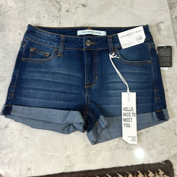 Celebrity Pink Jean blue Shorts Juniors 1/25 waist 15 - Picture 1 of 8